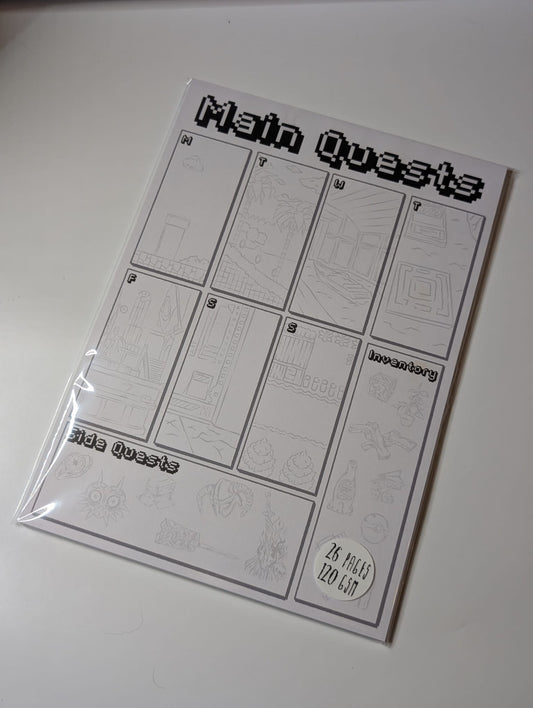 ‘Main Quests’ - A4 Planner