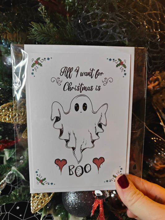 ‘Boo’ - Greetings Card