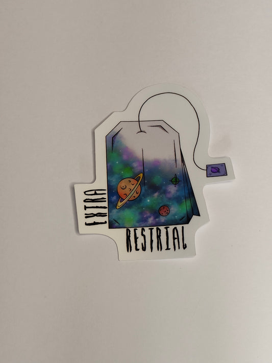 ‘Extra Tea-restrial’ Sticker